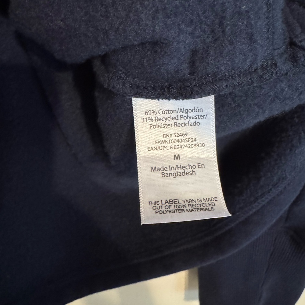 Navy Half-Zip Sweatshirt With Front Pockets - Picture 4 of 5